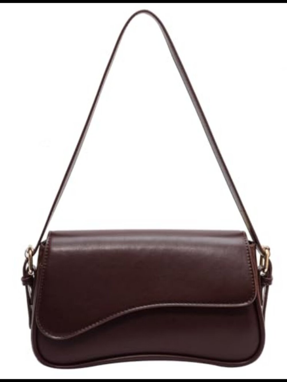 Y2K Hobo Shoulder Bag Vegan Leather Crossbody Purse with 2 Straps